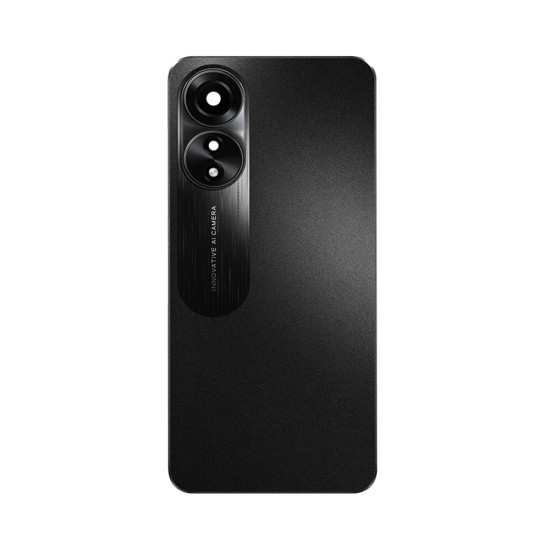 Tampa Traseira+Lente da Câmera Oppo A78 4G Preto